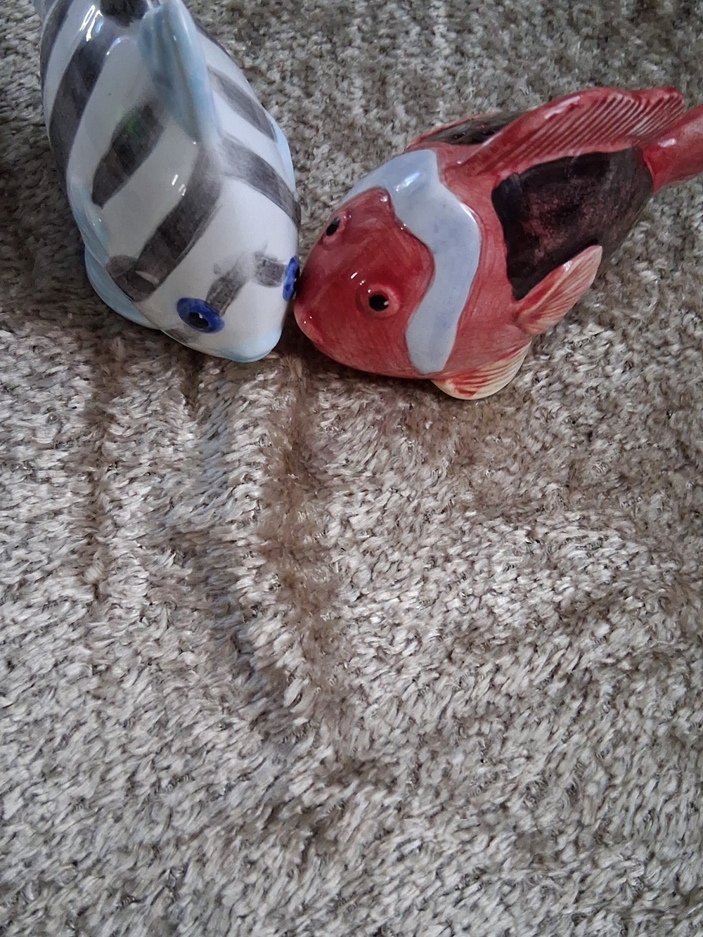 Ceramic Fish Salt And Pepper, Cram And Sugar